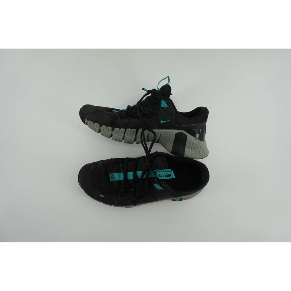 Nike‎ Free Metcon 4 Training Shoes HIIT Gym Sneakers Black Teal Mens 10.5
